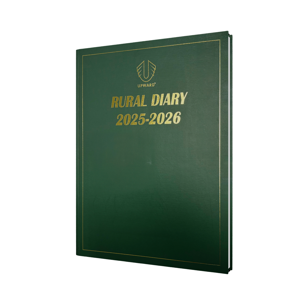 Upward - Rural Management Diary, 12 Month Financial Year 2025-2026 Diary, 2 Days to Page, Quatro, PVC Cover