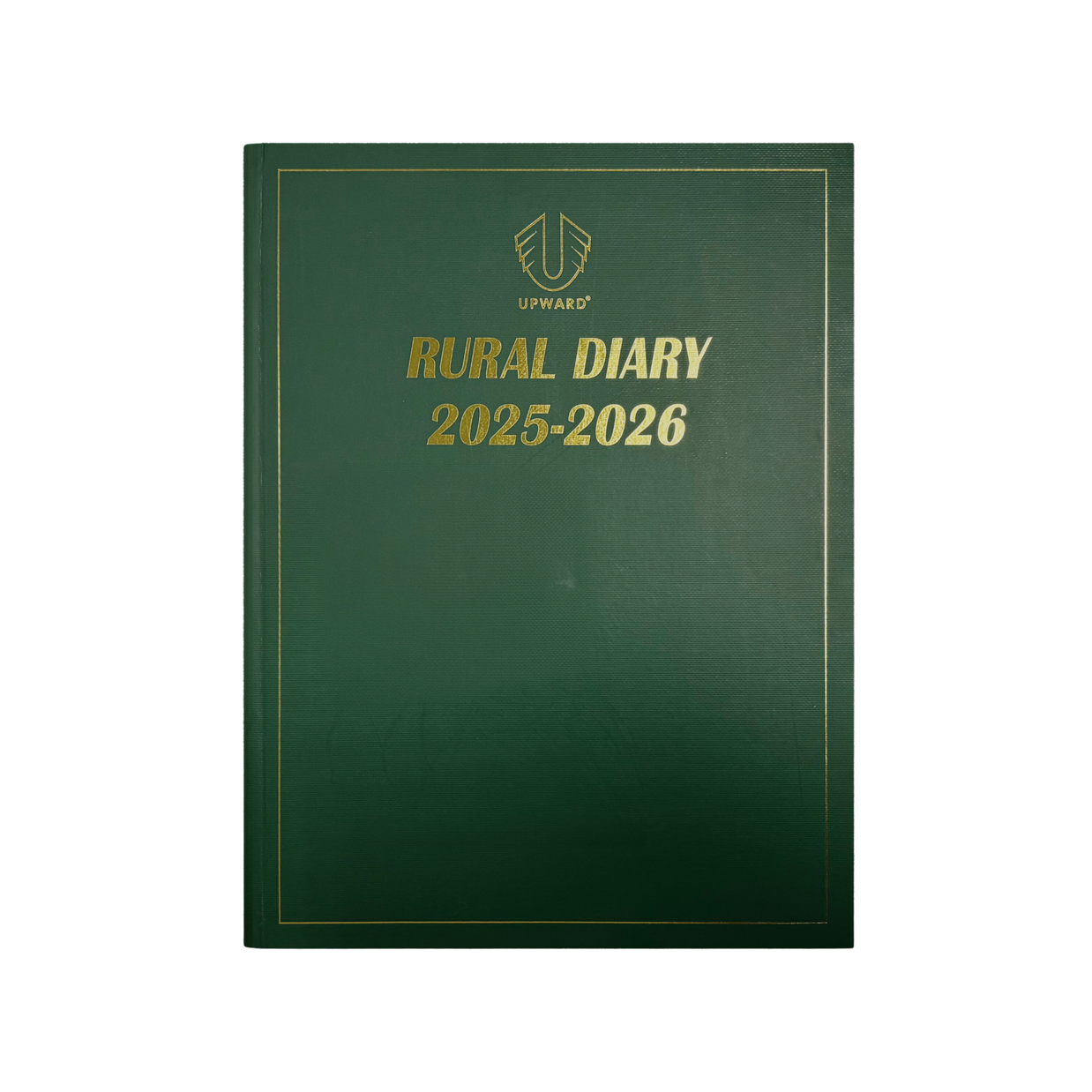 Upward - Rural Management Diary, 12 Month Financial Year 2025-2026 Diary, 2 Days to Page, Quatro, PVC Cover