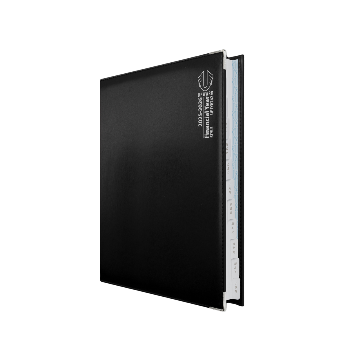 Upward - Deluxe 8242, 12 Month Financial Year 2025-2026 Diary, Day to Page, B5, Padded Cover