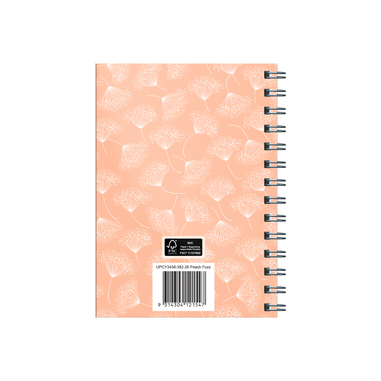 Upward - Fashion 3436, 12 Month 2026 Calendar Year Planner, Week to View Diary, B6 Wiro Bound