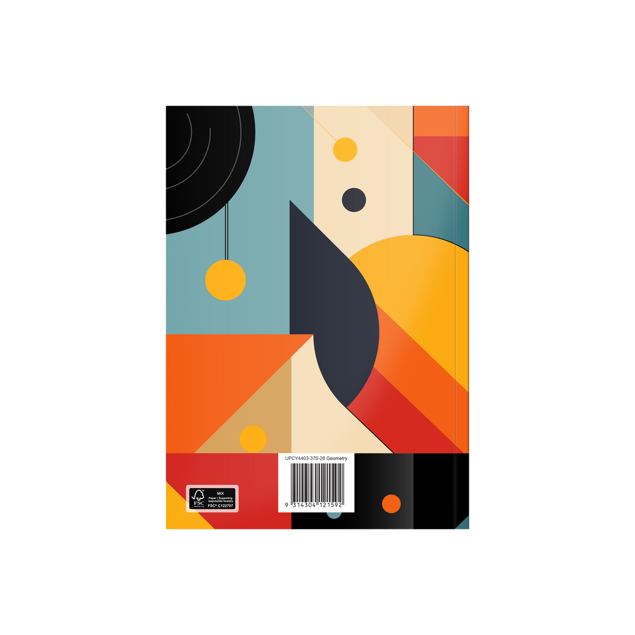 Upward - School Diary 4403, 12 Month 2026 Calendar Year Planner, Week to View Diary, B5 Case Bound - Geometry