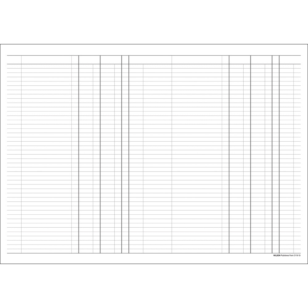Wildon - 3 Money Column Book 56 Page, A4 Soft Cover