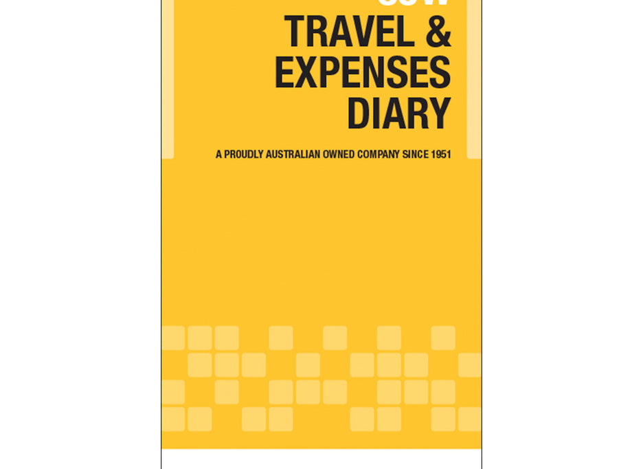 Wildon - Travel And Expenses Diary , 210x105mm Landscape Soft Cover - Yellow