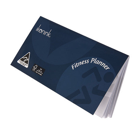 IKONINK - Fitness Planner, Undated, 105x210mm Case Bound - Assorted