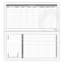 IKONINK - Fitness Planner, Undated, 105x210mm Case Bound - Assorted