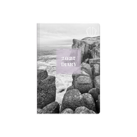 2027 Calendar Year Diary/Planner - 12 Month A6 Week to View Diary - Hard Cover - Upward Fashion Range