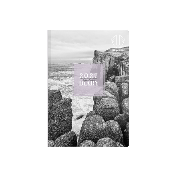 2027 Calendar Year Diary/Planner - 12 Month A6 Week to View Diary - Hard Cover - Upward Fashion Range