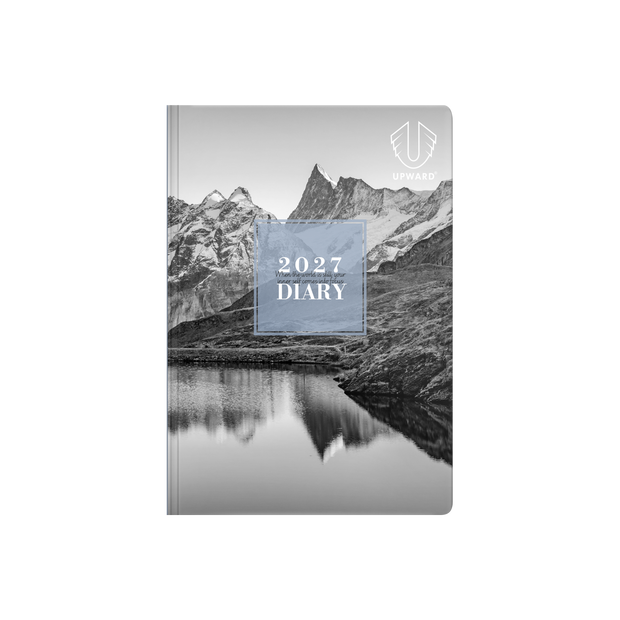 2027 Calendar Year Diary/Planner - 12 Month A6 Week to View Diary - Hard Cover - Upward Fashion Range