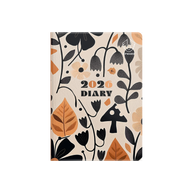 Upward - Fashion 3426, 12 Month 2026 Calendar Year Planner, Week to View Diary, B6 Case Bound - Wild Garden