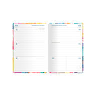 2027 Calendar Year Diary/Planner - 12 Month B6 Week to View Diary - Hard Cover in Pin Stripe - Upward Fashion Range