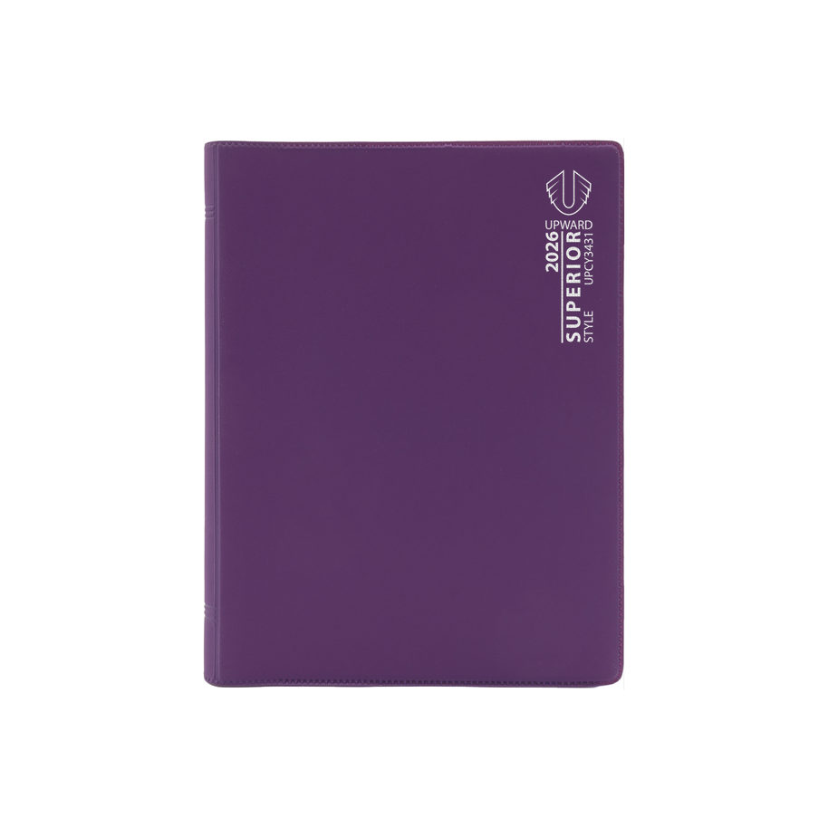 Upward - Superior 3431, 12 Month 2026 Calendar Year Planner, Week to View Diary, B6 Wiro Bound