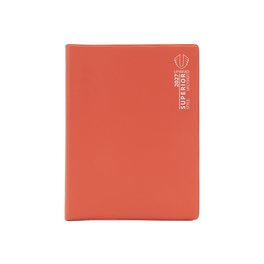 2027 Calendar Year Diary/Planner - 12 Month B6 Week to View Diary - Wiro Bound - Upward Superior Range