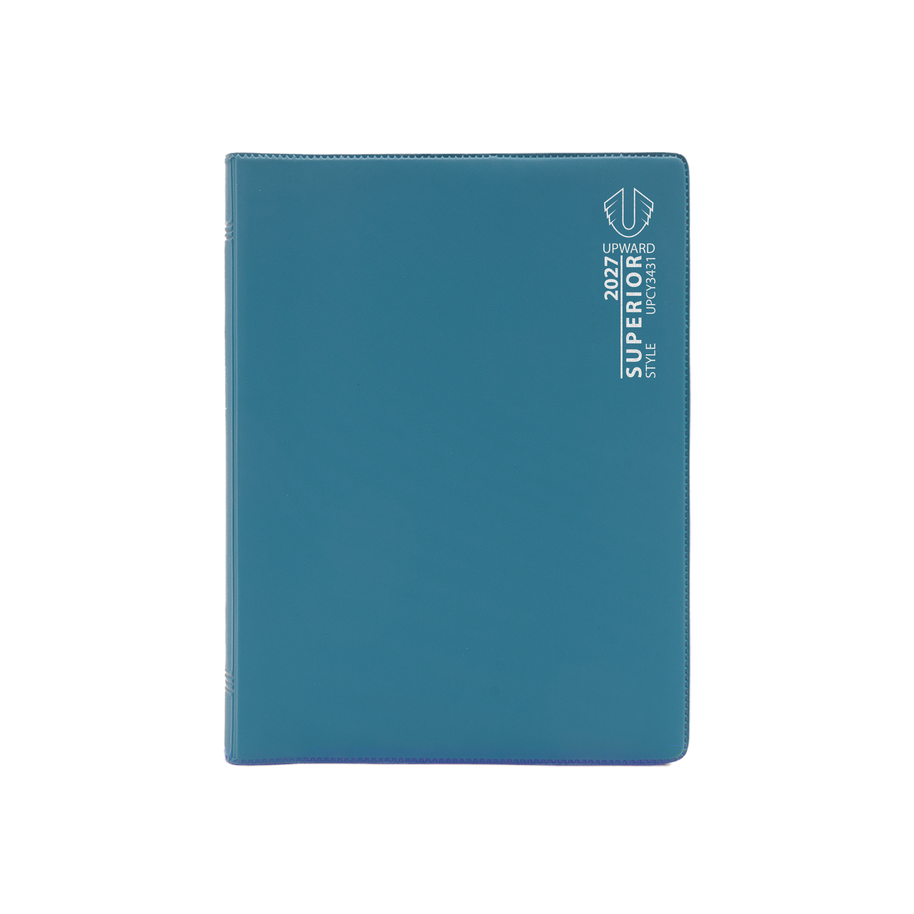 2027 Calendar Year Diary/Planner - 12 Month B6 Week to View Diary - Wiro Bound - Upward Superior Range