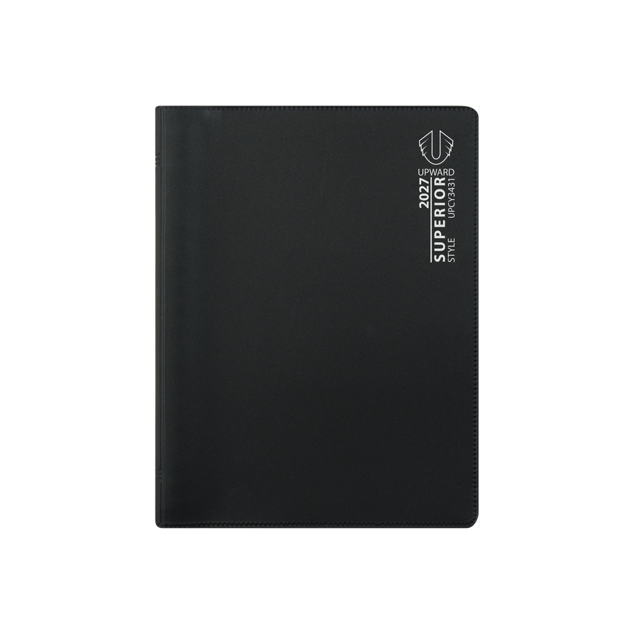 2027 Calendar Year Diary/Planner - 12 Month B6 Week to View Diary - Wiro Bound - Upward Superior Range