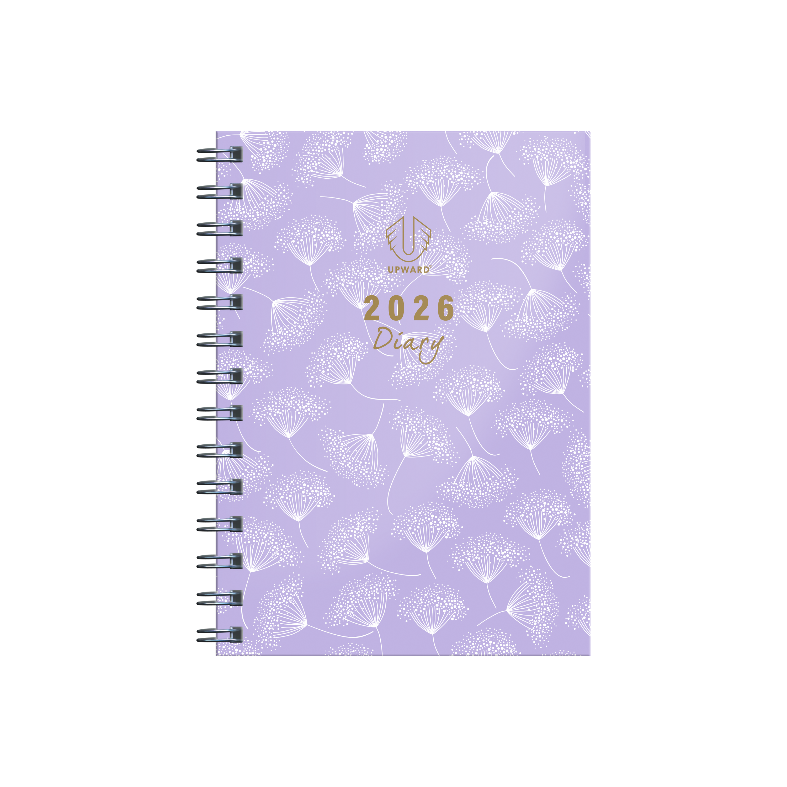 Upward - Fashion 3436, 12 Month 2026 Calendar Year Planner, Week to View Diary, B6 Wiro Bound