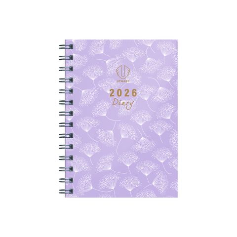Upward - Fashion 3436, 12 Month 2026 Calendar Year Planner, Week to View Diary, B6 Wiro Bound