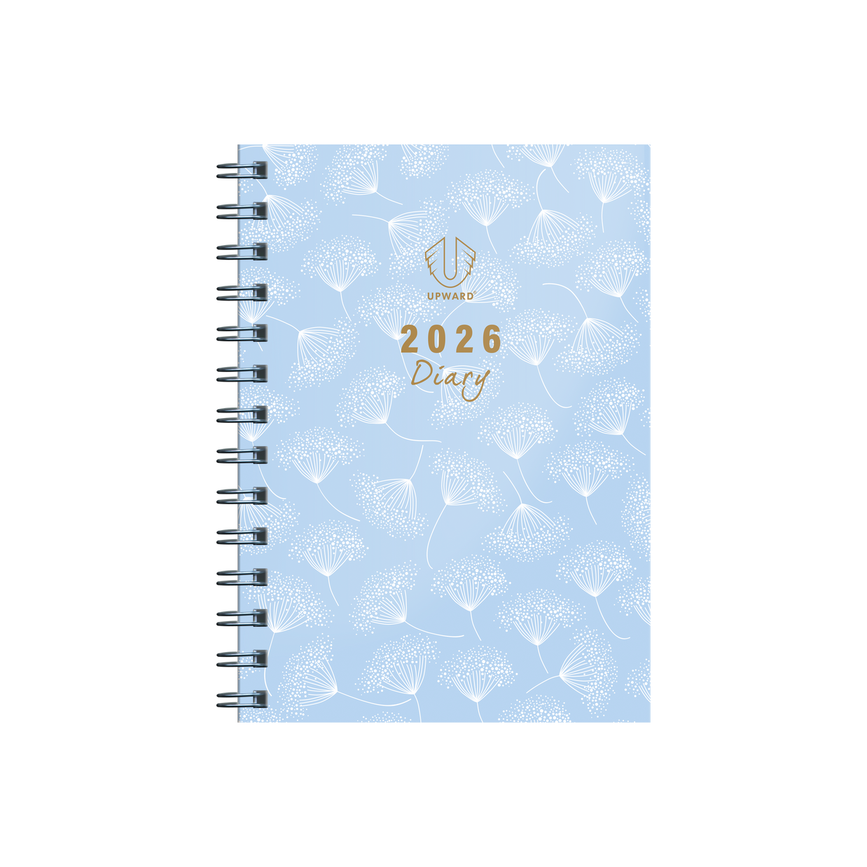 Upward - Fashion 3436, 12 Month 2026 Calendar Year Planner, Week to View Diary, B6 Wiro Bound