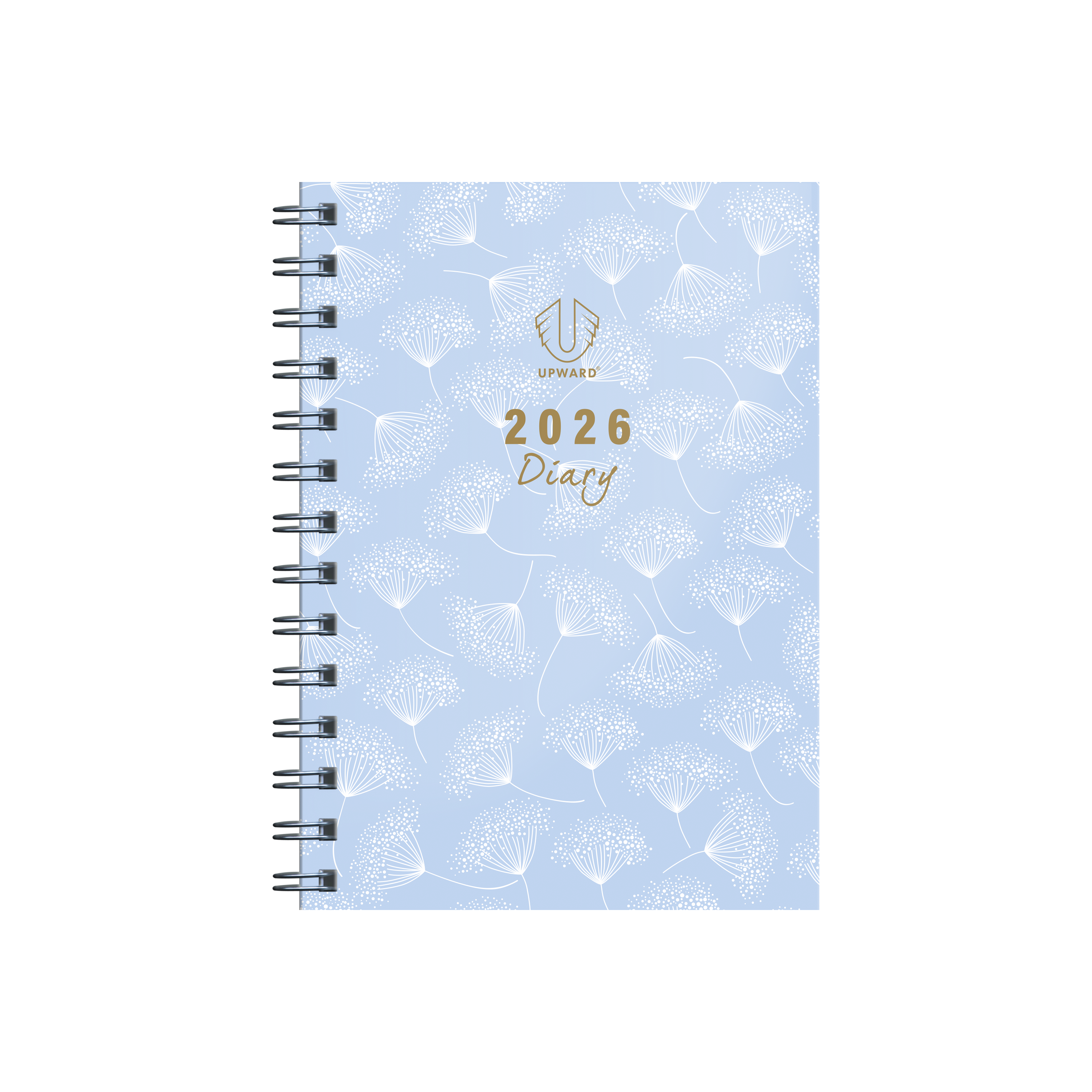 Upward - Fashion 3436, 12 Month 2026 Calendar Year Planner, Week to View Diary, B6 Wiro Bound