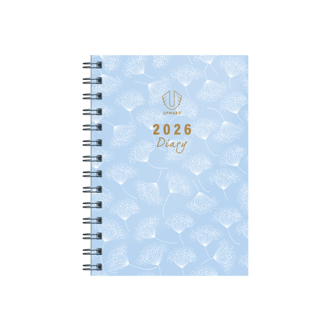 Upward - Fashion 3436, 12 Month 2026 Calendar Year Planner, Week to View Diary, B6 Wiro Bound