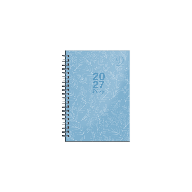 2027 Calendar Year Diary/Planner - 12 Month B6 Week to View Diary - Wiro Bound - Upward Fashion Range