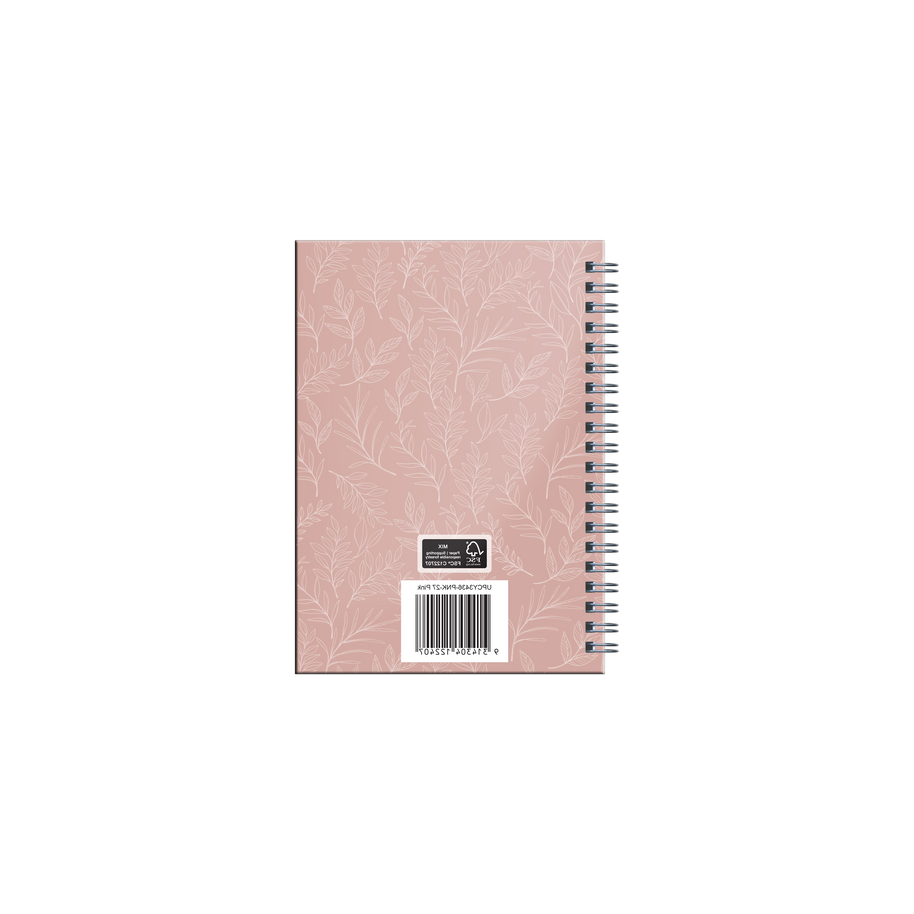 2027 Calendar Year Diary/Planner - 12 Month B6 Week to View Diary - Wiro Bound - Upward Fashion Range