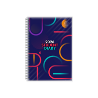 Upward - Student Diary 4400, 12 Month 2026 Calendar Year Planner, Week to View Diary, B5 Wiro Bound