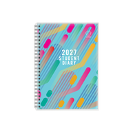 2027 Calendar Year Diary/Planner - 12 Month B5 Week to View Diary - Wiro Bound - Upward Student Diary Range