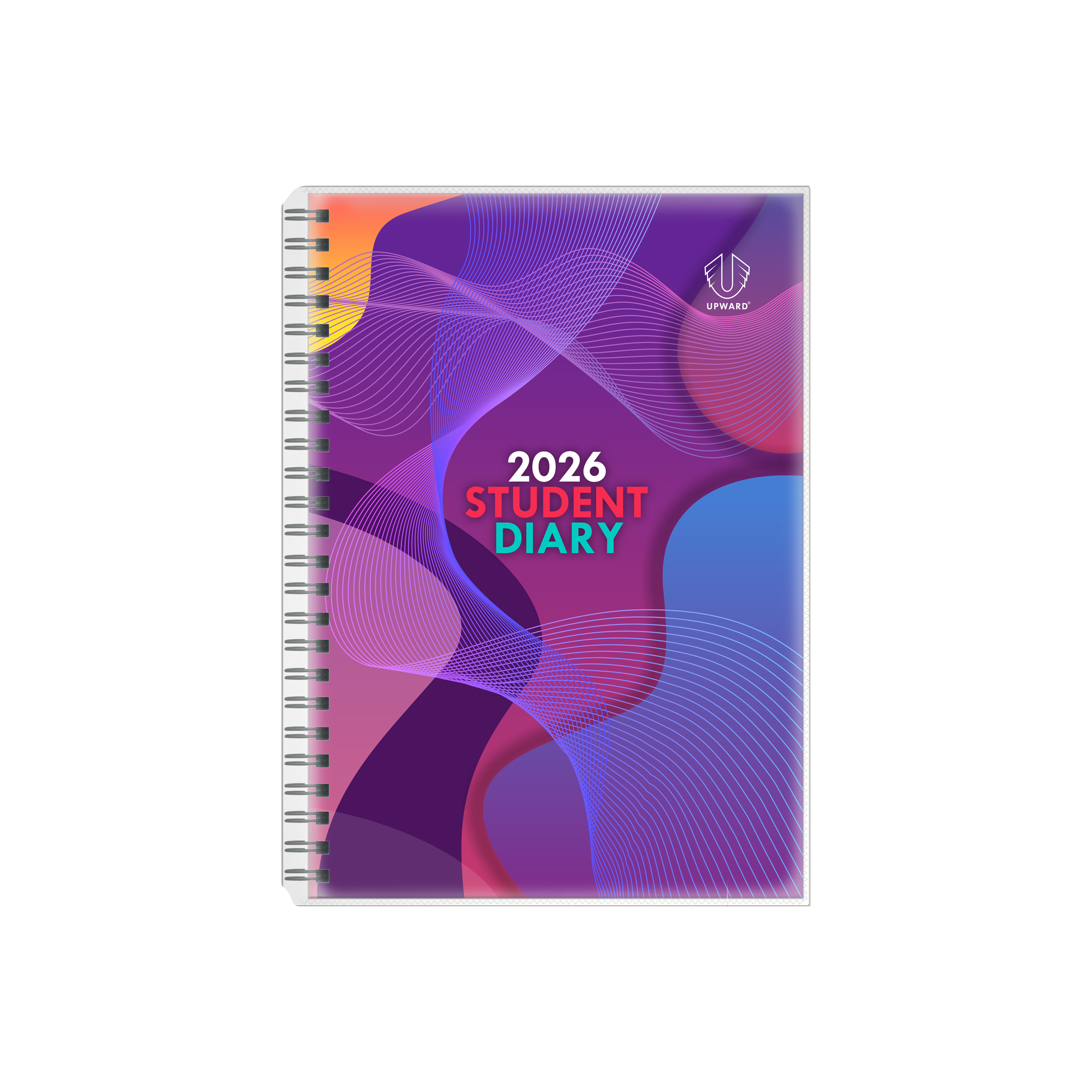 Upward - Student Diary 4400, 12 Month 2026 Calendar Year Planner, Week to View Diary, B5 Wiro Bound