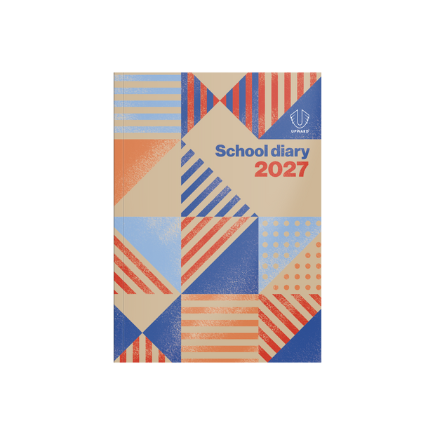 2027 Calendar Year Diary/Planner - 12 Month B5 Week to View Diary - Case Bound - Upward School Diary Range