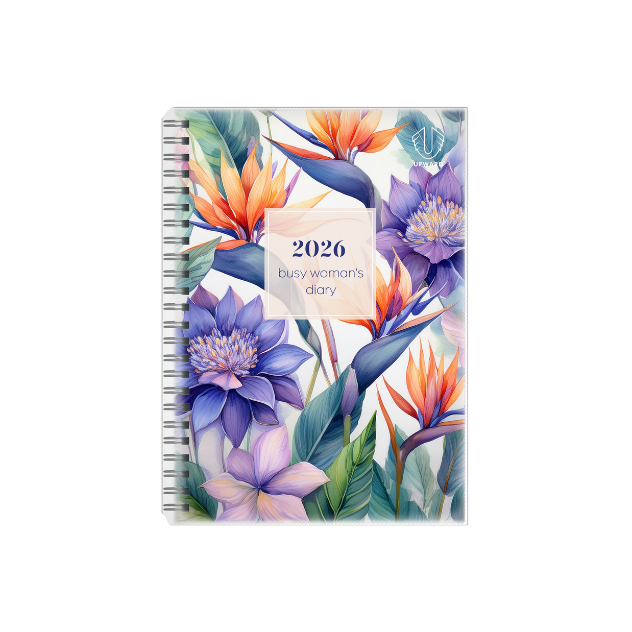 Upward - Busy Woman's Diary 4404, 12 Month 2026 Calendar Year Planner, Week to View Diary, A5 Wiro Bound