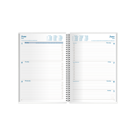 Upward - Busy Woman's Diary 4404, 12 Month 2026 Calendar Year Planner, Week to View Diary, A5 Wiro Bound