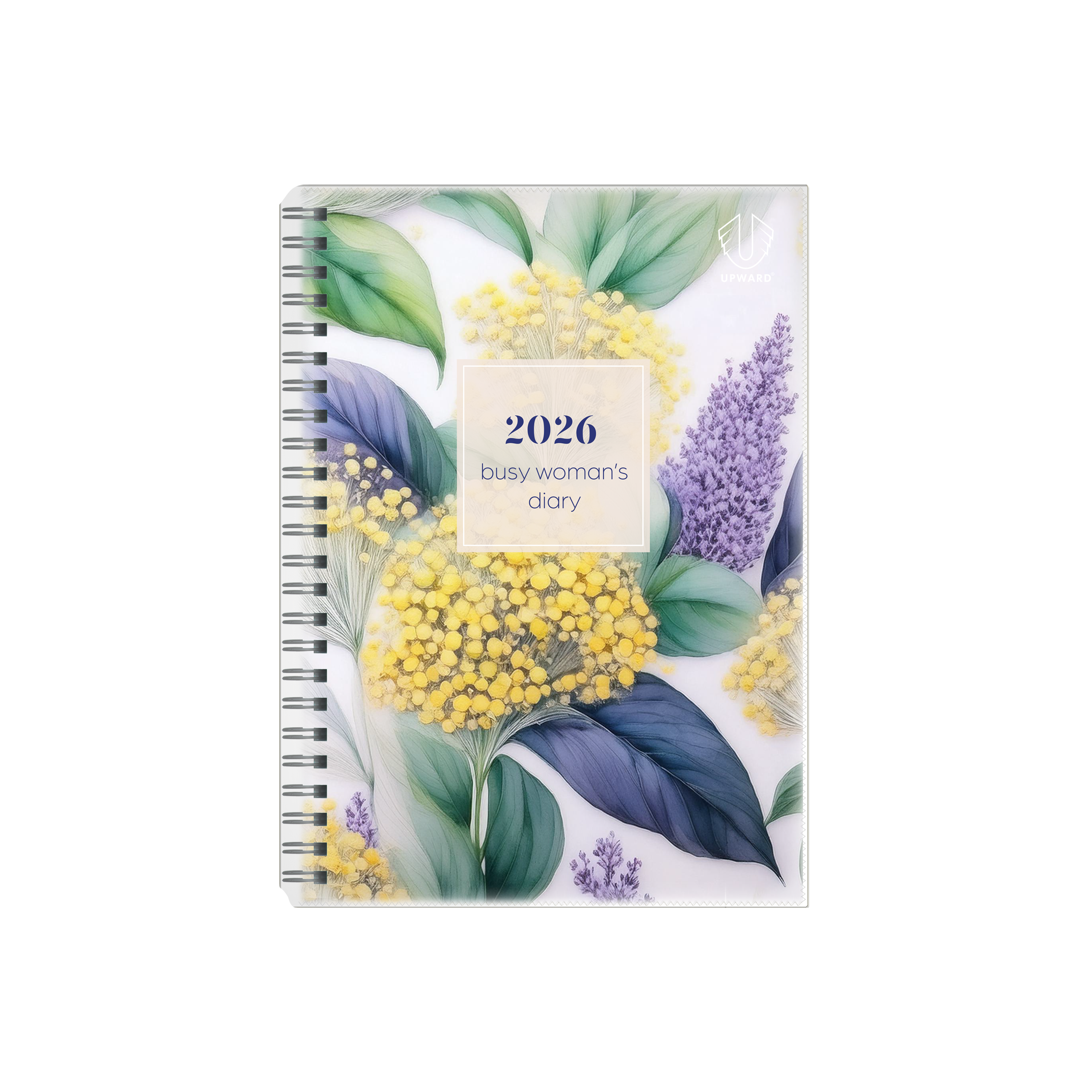 Upward - Busy Woman's Diary 4404, 12 Month 2026 Calendar Year Planner, Week to View Diary, A5 Wiro Bound