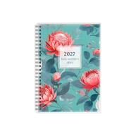 2027 Calendar Year Diary/Planner - 12 Month A5 Week to View Diary - Wiro Bound - Upward Busy Woman's Diary Range