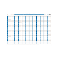 Upward - Laminated Diary Planner 4700, 2026 Calendar Year Planner, 690x470mm Laminated Wall Planner