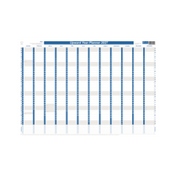 2027 Calendar Year Diary/Planner - 12 Month 690x470mm Wall Planner - Laminated - Upward Planner Range