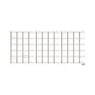2027 Calendar Year Diary/Planner - 24 Month A4 Fold Out 557x297mm Wall Planner - Strong Paper - Upward Planner Range