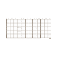 2027 Calendar Year Diary/Planner - 24 Month A4 Fold Out 557x297mm Wall Planner - Strong Paper - Upward Planner Range