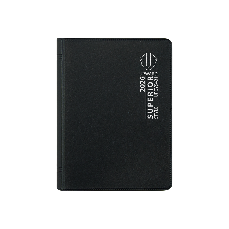 Upward - Superior 5431, 12 Month 2026 Calendar Year Planner, Week to View Diary, A7 Wiro Bound