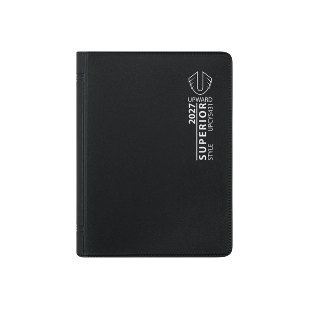2027 Calendar Year Diary/Planner - 12 Month A7 Week to View Diary - Wiro Bound - Upward Superior Range