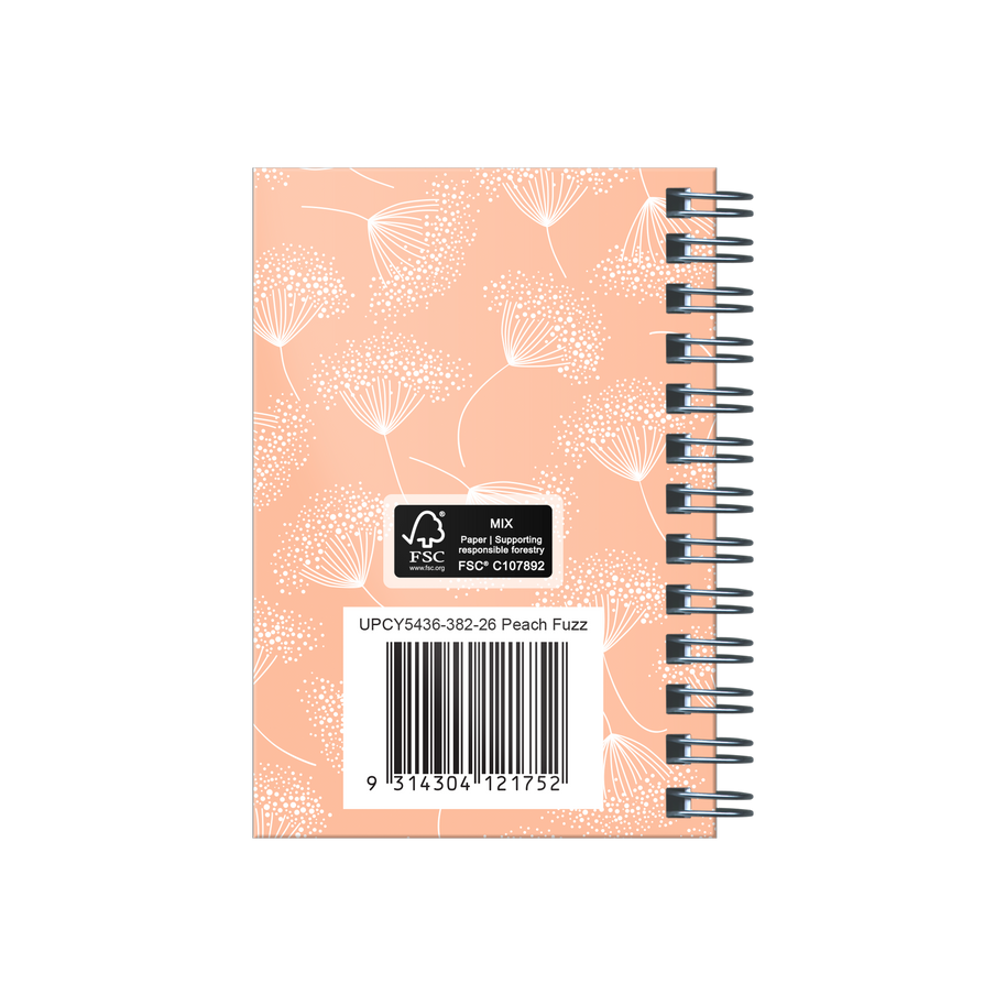 Upward - Fashion 5436, 12 Month 2026 Calendar Year Planner, Week to View Diary, A7 Wiro Bound