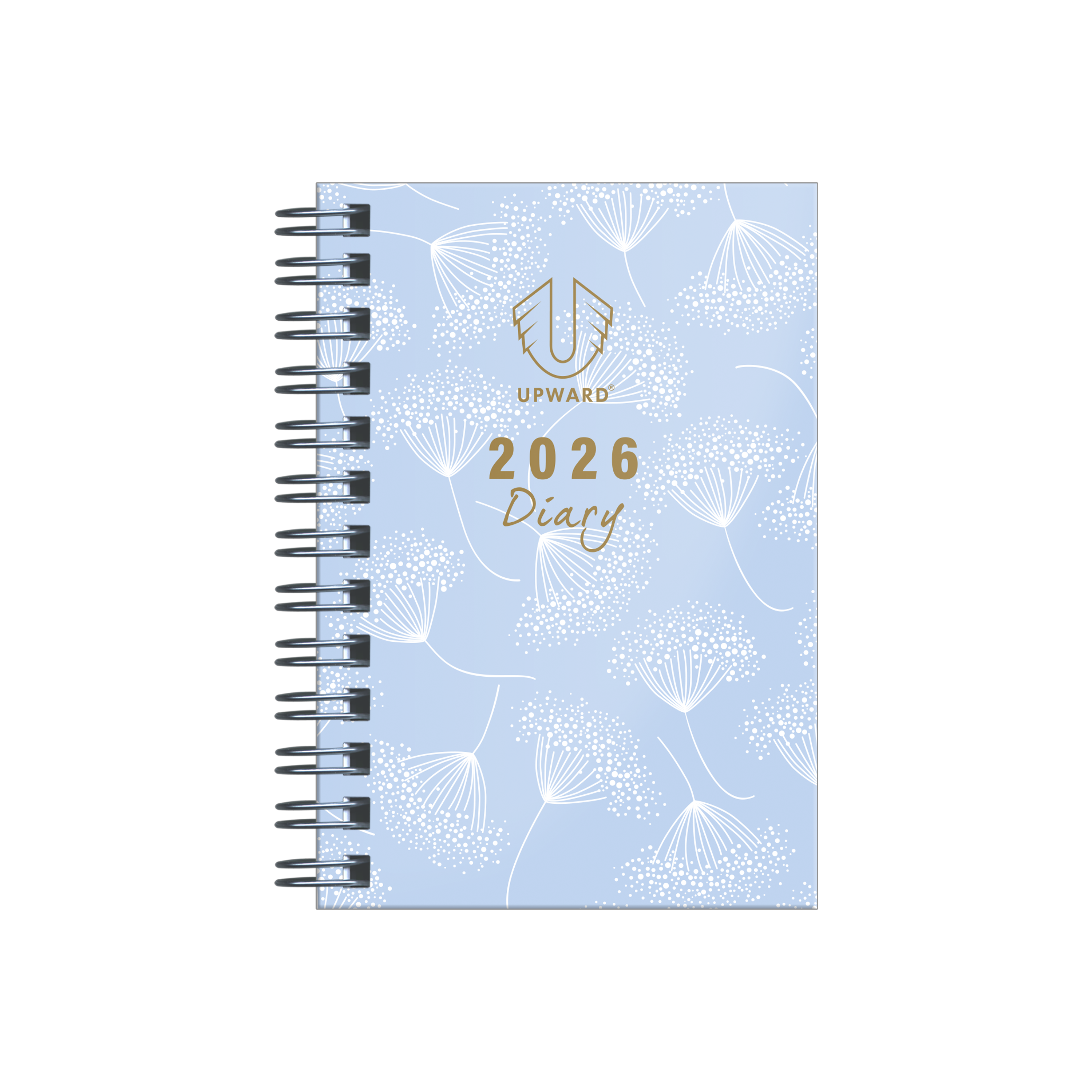 Upward - Fashion 5436, 12 Month 2026 Calendar Year Planner, Week to View Diary, A7 Wiro Bound