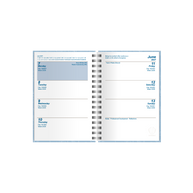 2027 Calendar Year Diary/Planner - 12 Month A7 Week to View Diary - Wiro Bound - Upward Fashion Range