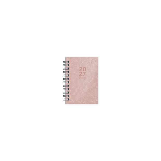 2027 Calendar Year Diary/Planner - 12 Month A7 Week to View Diary - Wiro Bound - Upward Fashion Range