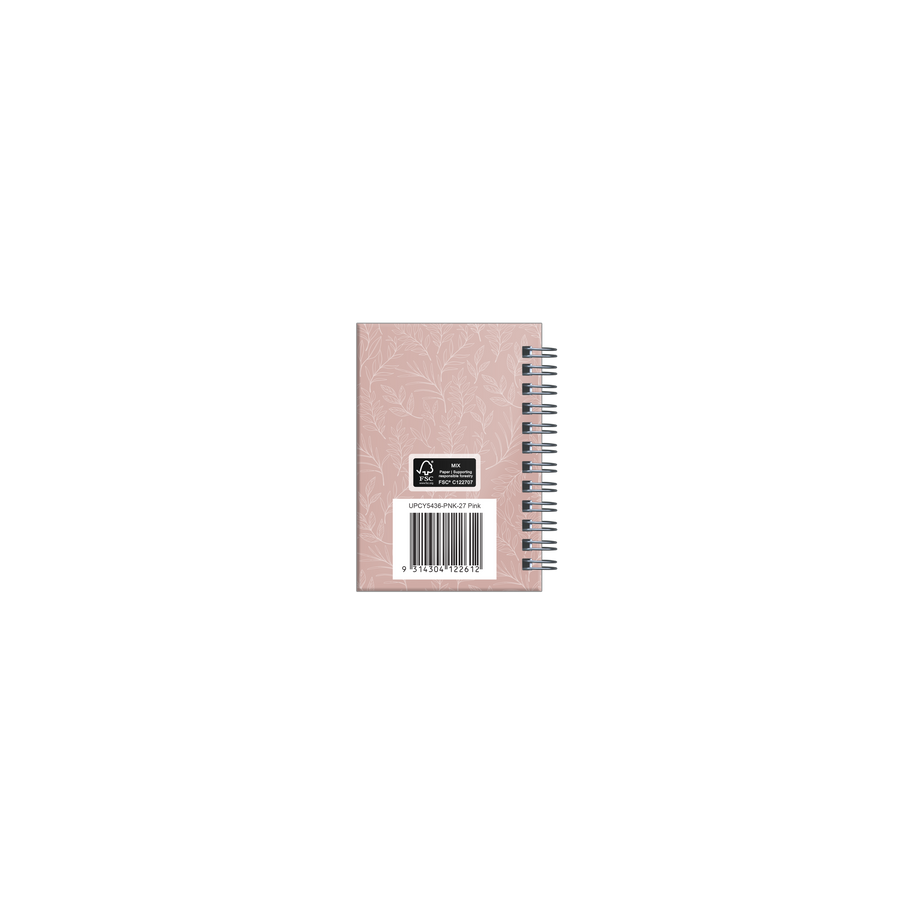 2027 Calendar Year Diary/Planner - 12 Month A7 Week to View Diary - Wiro Bound - Upward Fashion Range