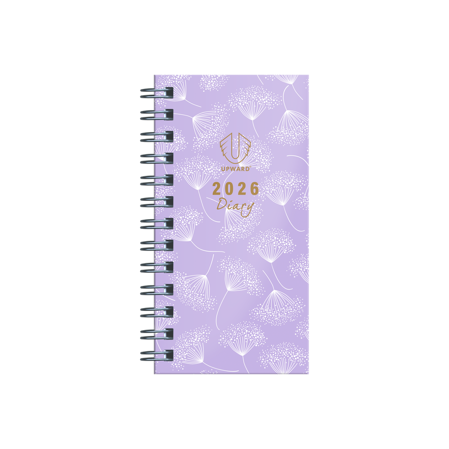 Upward - Fashion 6436, 12 Month 2026 Calendar Year Planner, Week to View Diary, Pocket Wiro Bound