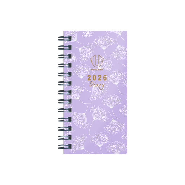 Upward - Fashion 6436, 12 Month 2026 Calendar Year Planner, Week to View Diary, Pocket Wiro Bound