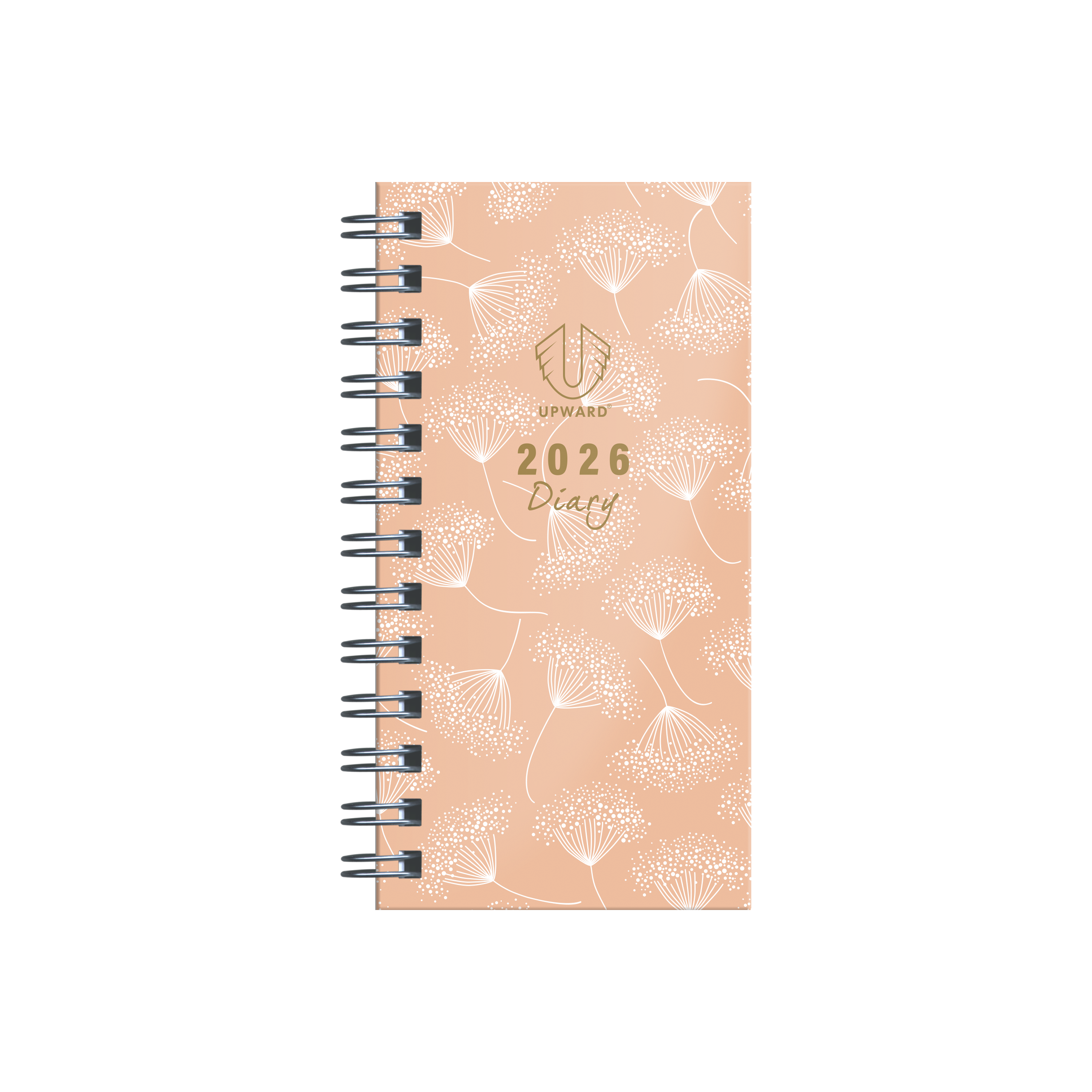 Upward - Fashion 6436, 12 Month 2026 Calendar Year Planner, Week to View Diary, Pocket Wiro Bound