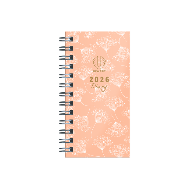 Upward - Fashion 6436, 12 Month 2026 Calendar Year Planner, Week to View Diary, Pocket Wiro Bound