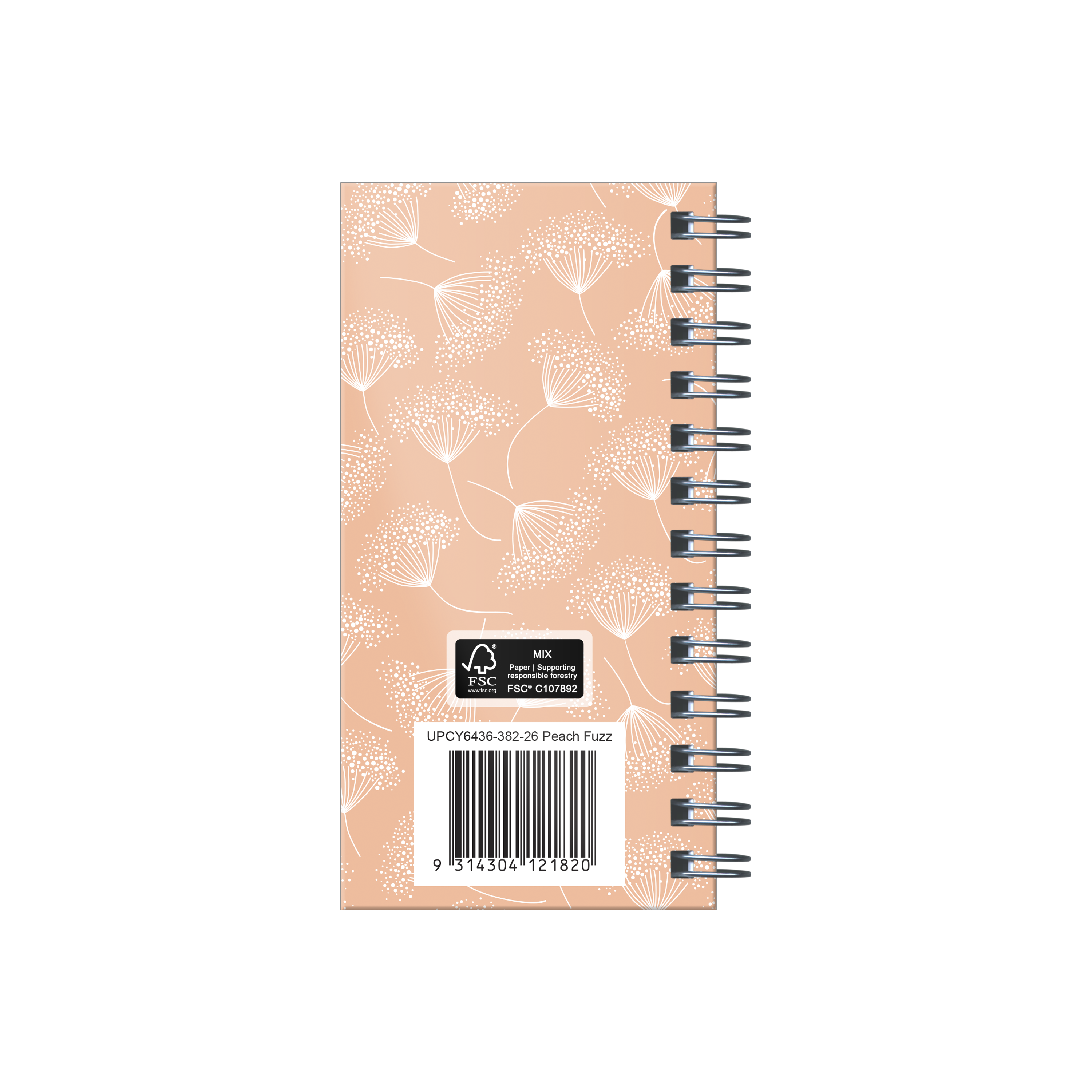 Upward - Fashion 6436, 12 Month 2026 Calendar Year Planner, Week to View Diary, Pocket Wiro Bound