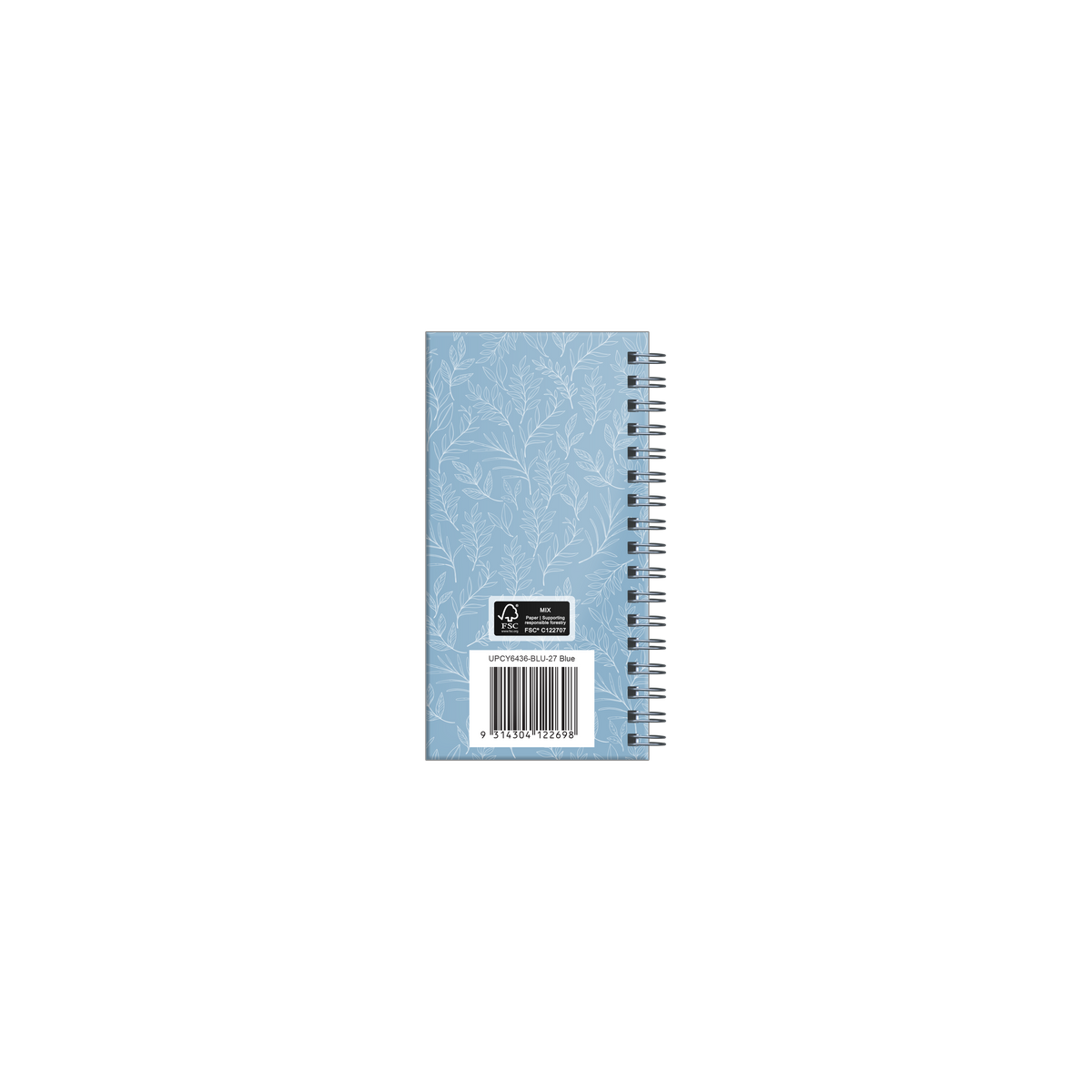 2027 Calendar Year Diary/Planner - 12 Month A6 Week to View Diary - Wiro Bound - Upward Fashion Range